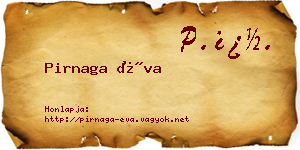 Pirnaga Éva névjegykártya